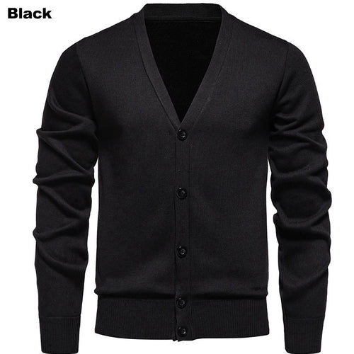 Cozy knit vest for men with V-neck and button placket Lune London
