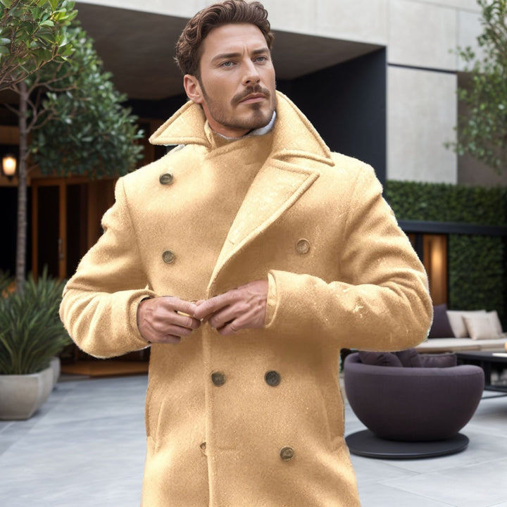 Elegant winter coat for men, double-breasted Lune London