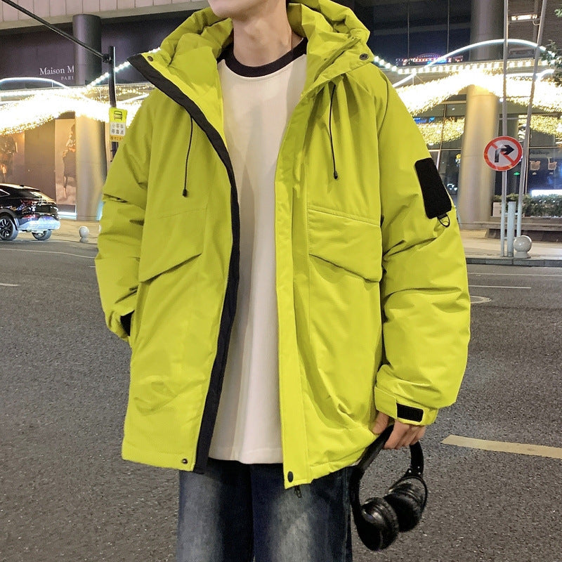 Functional jacket for men with adjustable hood and two large pockets Lune London