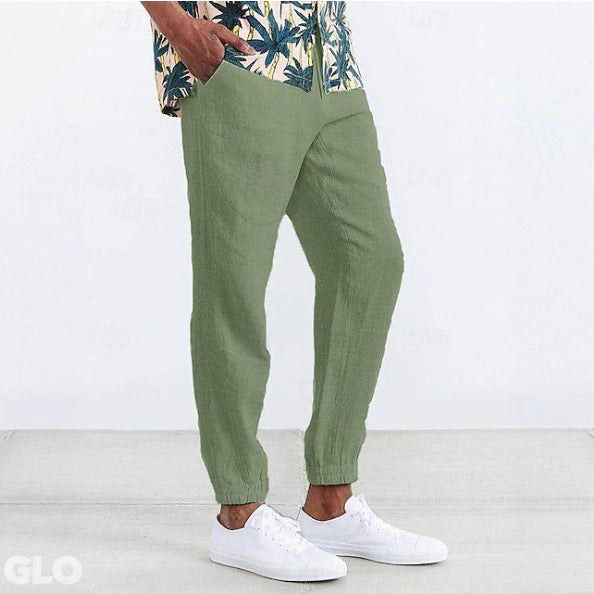 Casual chino pants for men with elastic waist and side pockets Lune London