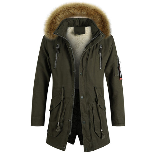 Fashionable winter jacket for men with removable hood and warm lining Lune London