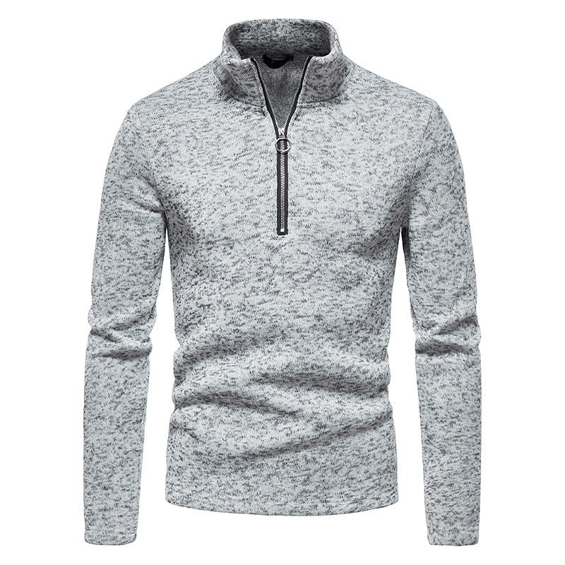 Sporty pull for men with a modern high collar and practical zip details Lune London