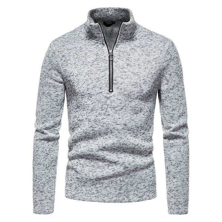 Sporty pull for men with a modern high collar and practical zip details Lune London