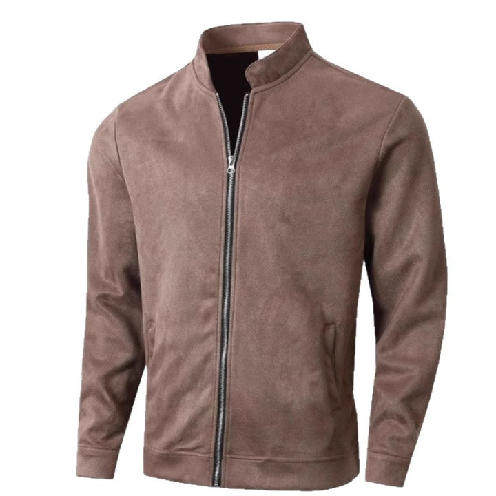Fleece jacket for men with high collar and side pockets Lune London