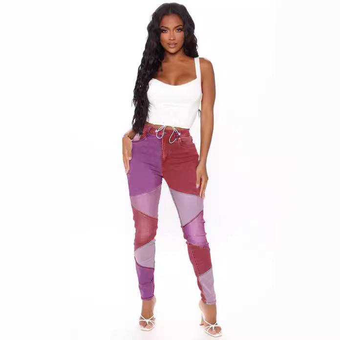 Slim-Fit jeans for women with modern block design and elastic waistband Lune London