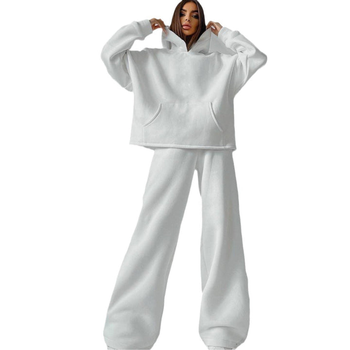 Lune London | Women's Casual Oversized Hoodie and Wide Leg Pants Set
