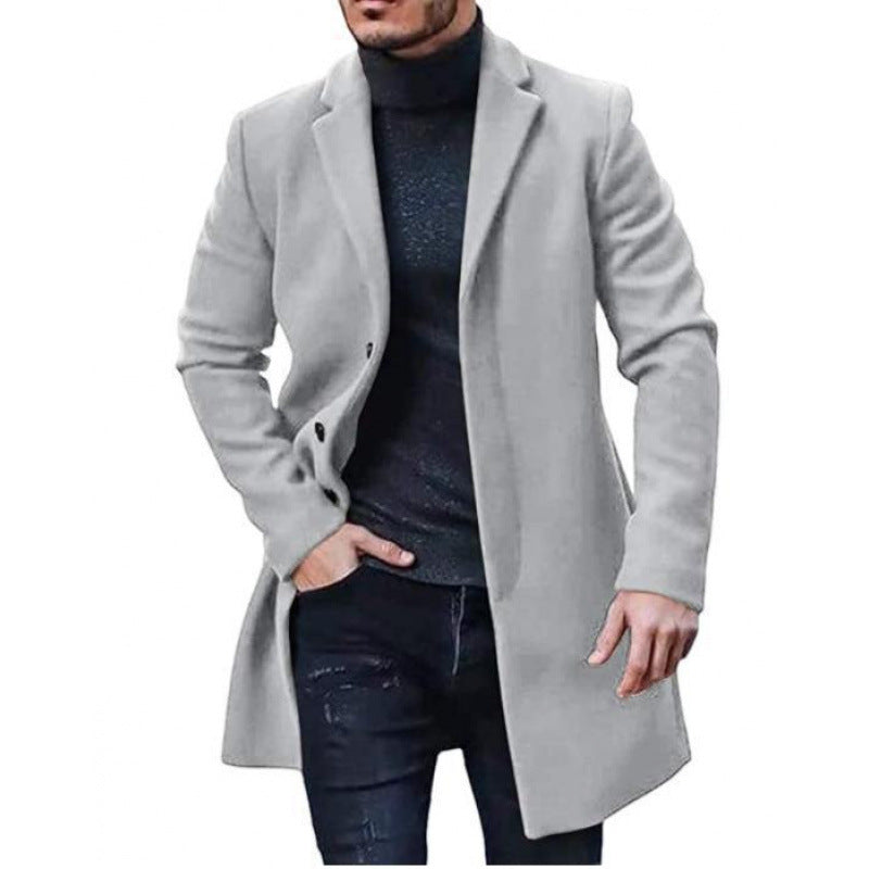 Elegant and classic wool coat for men with slim fit Lune London