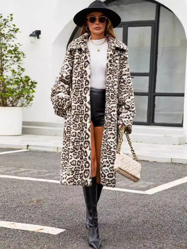 Ladies Elegant and Stylish Faux Fur Coat Lune London