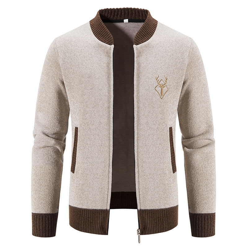 Fashionable men's leisure jacket with a textured design and practical pockets Lune London