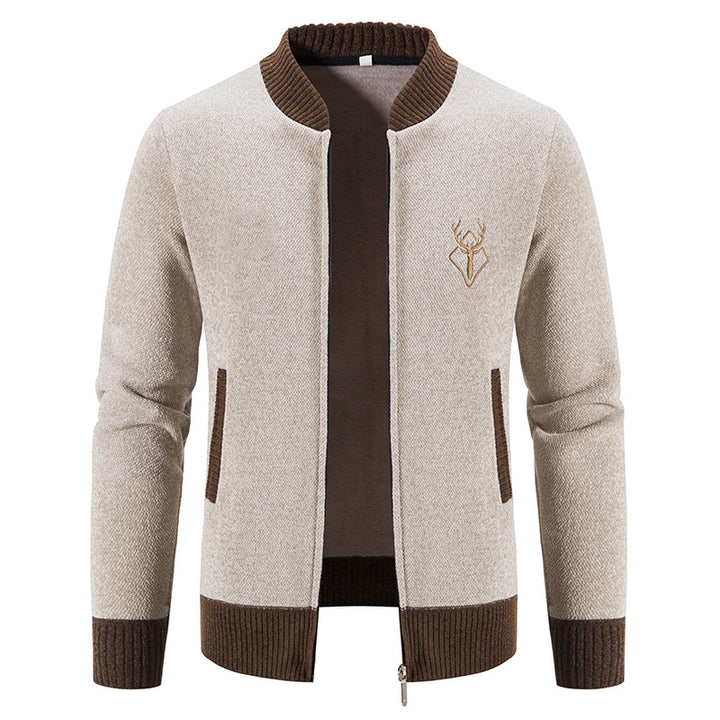 Fashionable men's leisure jacket with a textured design and practical pockets Lune London