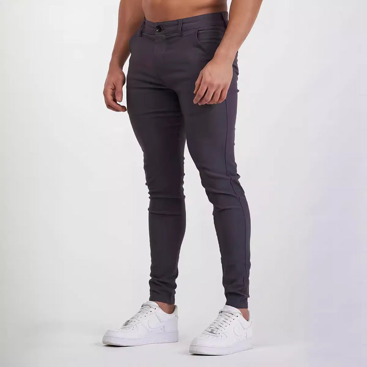 Performance Slim Fit Pants for Men Lune London
