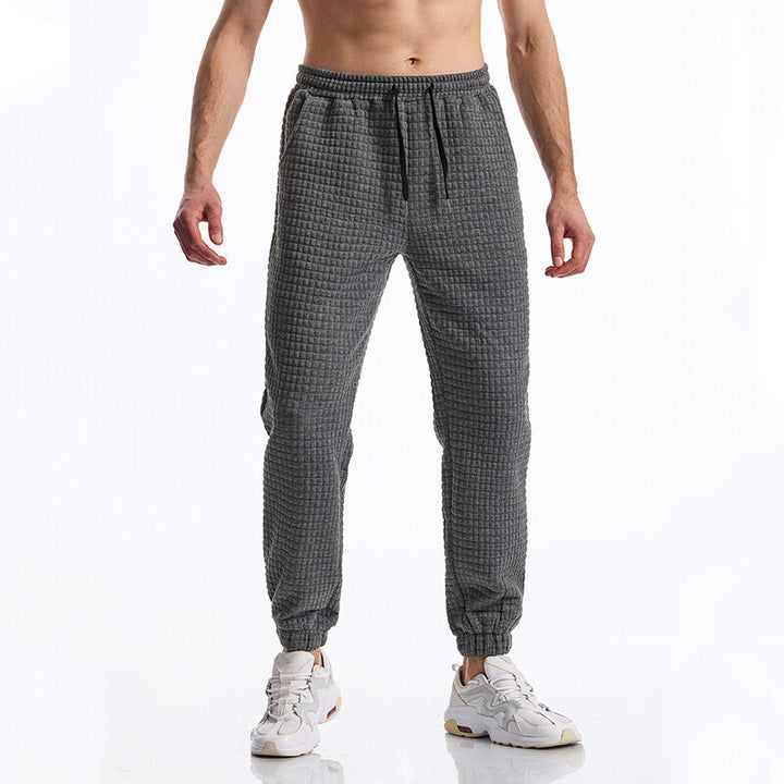 Men's jogger pants with textured surface Lune London