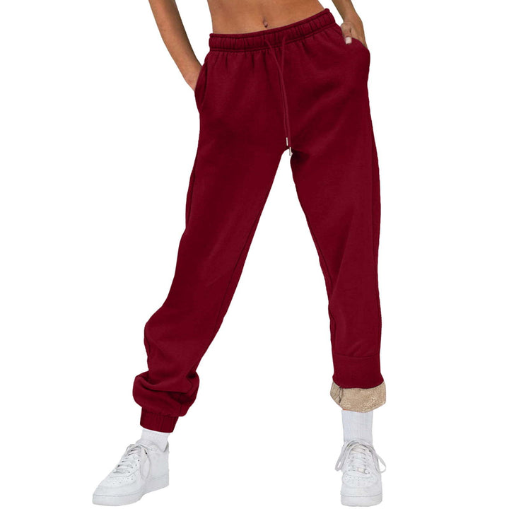 Women Comfortable Leisure Pants with Drawstring and Elegant Cuff Lune London