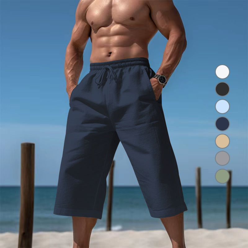 Casual beach shorts for men with elastic waistband and practical side pockets Lune London