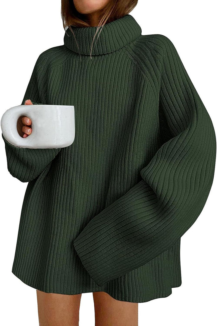 Ladies loose sweater with high collar Lune London