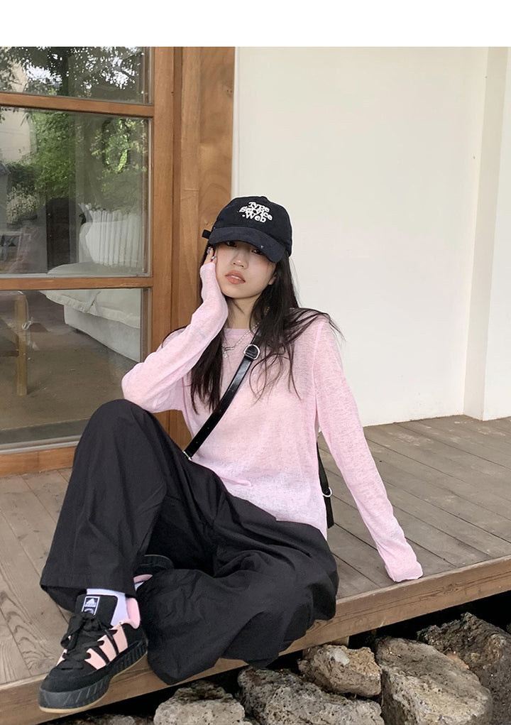 Ladies cozy long sleeve shirt Chic & Stil