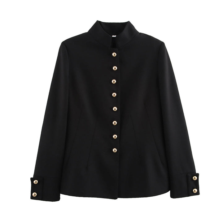 Veste blazer élégante pour femmes avec boutons dorés Lune London