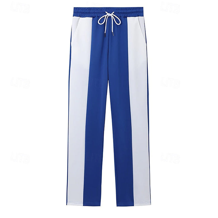 Men's sports training pants with decorative striped pattern and practical pockets Lune London