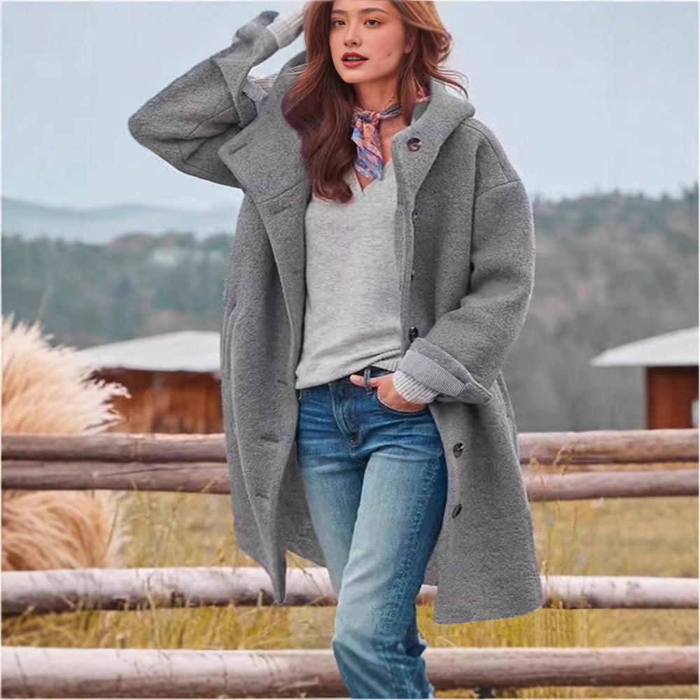 Lune London oversized wool coat for women