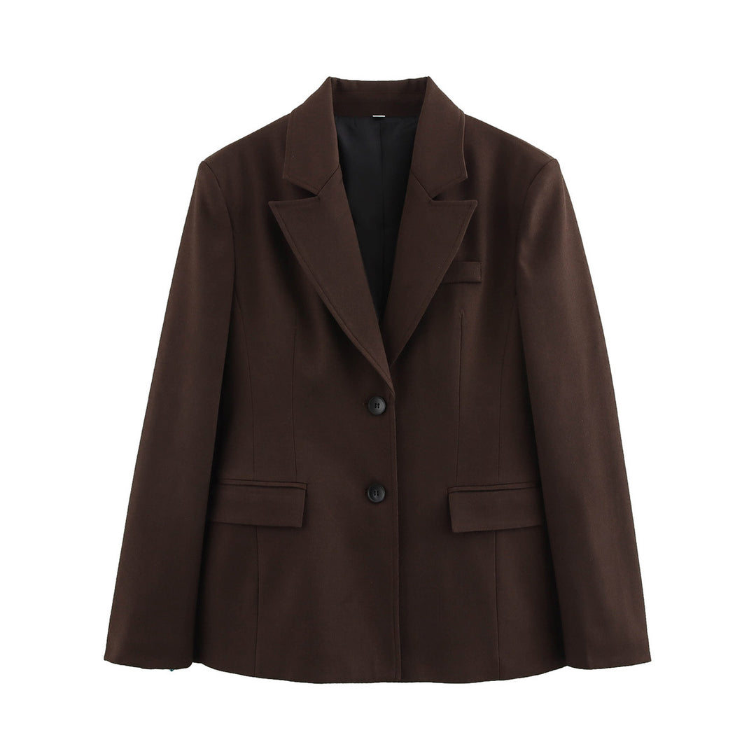 Elegant blazer jacket for women with structured design and practical pockets Lune London