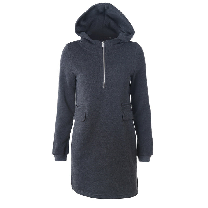 Lune London women's hooded zip sweat dress