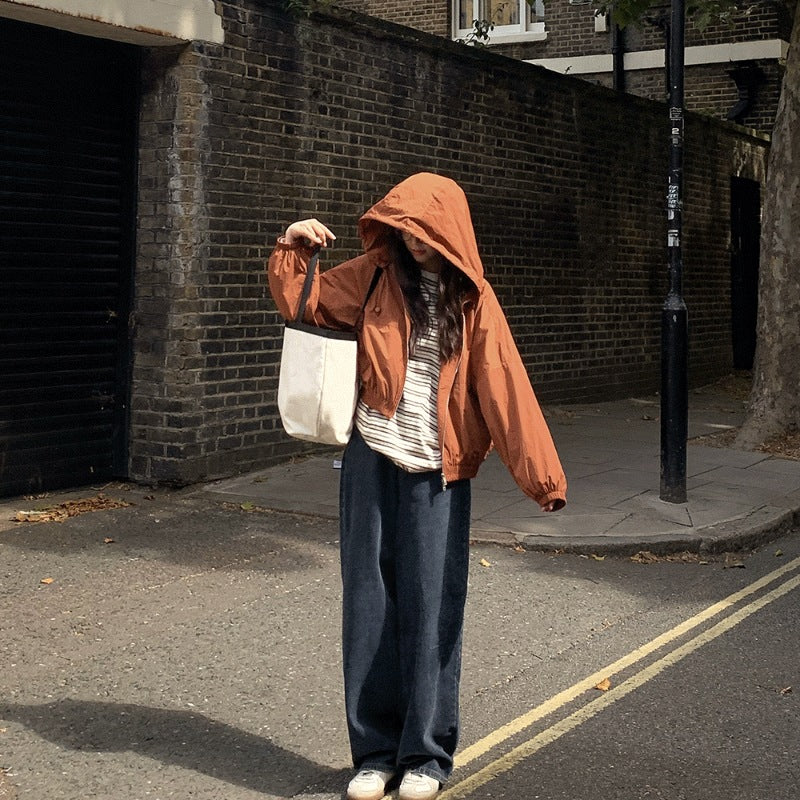 Veste de transition décontractée pour femmes avec capuche et poignets élastiques Chic & Stil
