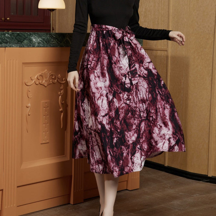 Lune London Women's Artistic A-Line Skirt