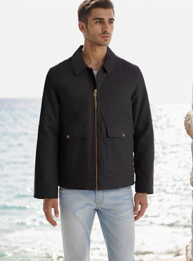 Modern utility jacket for men with practical pockets and sturdy outer material Lune London
