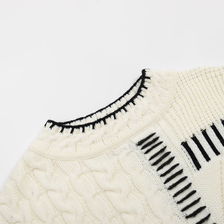 Casual knit sweater for women with graphic pattern Lune London