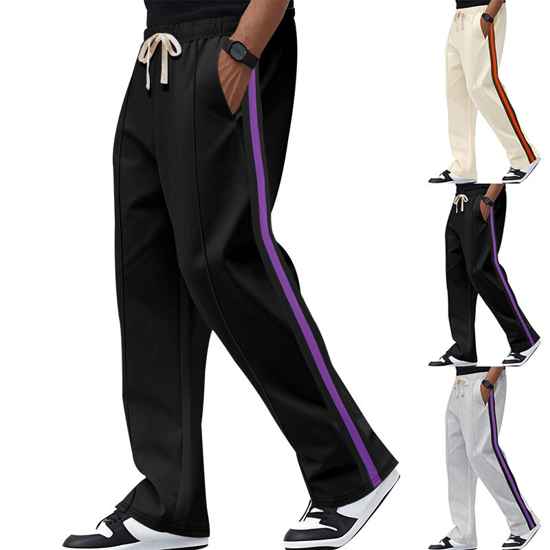 Sport leisure pants for men with side stripes and an elastic waistband Lune London