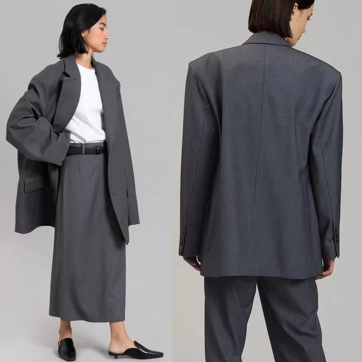 Blazer surdimensionné élégant pour femmes avec pantalon assorti Chic & Stil