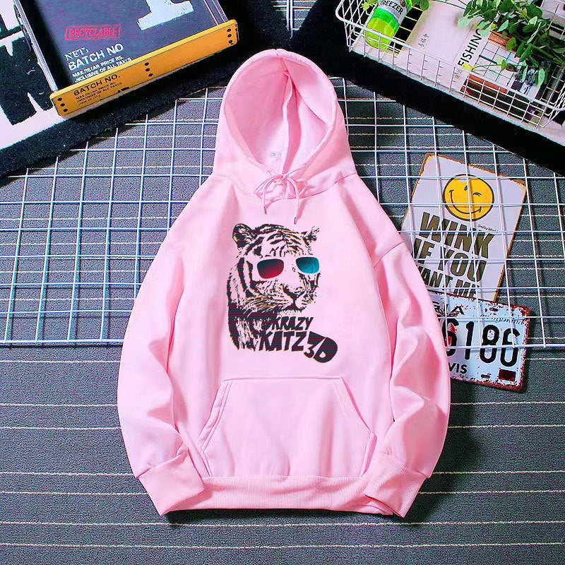Women's hoodie with stylish tiger motif Chic & Stil