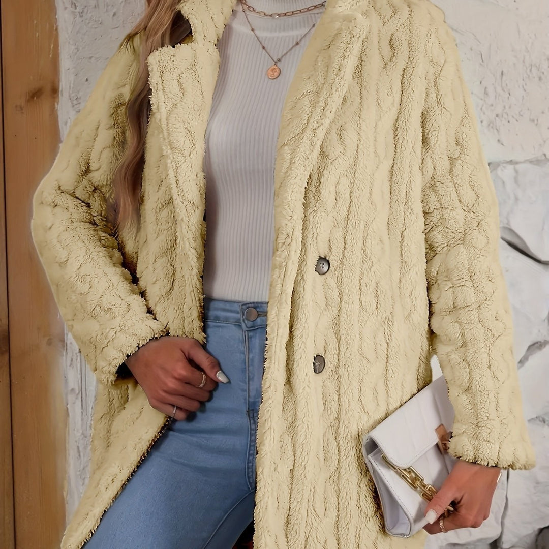 Ladies cozy fleece jacket with Lune London structure