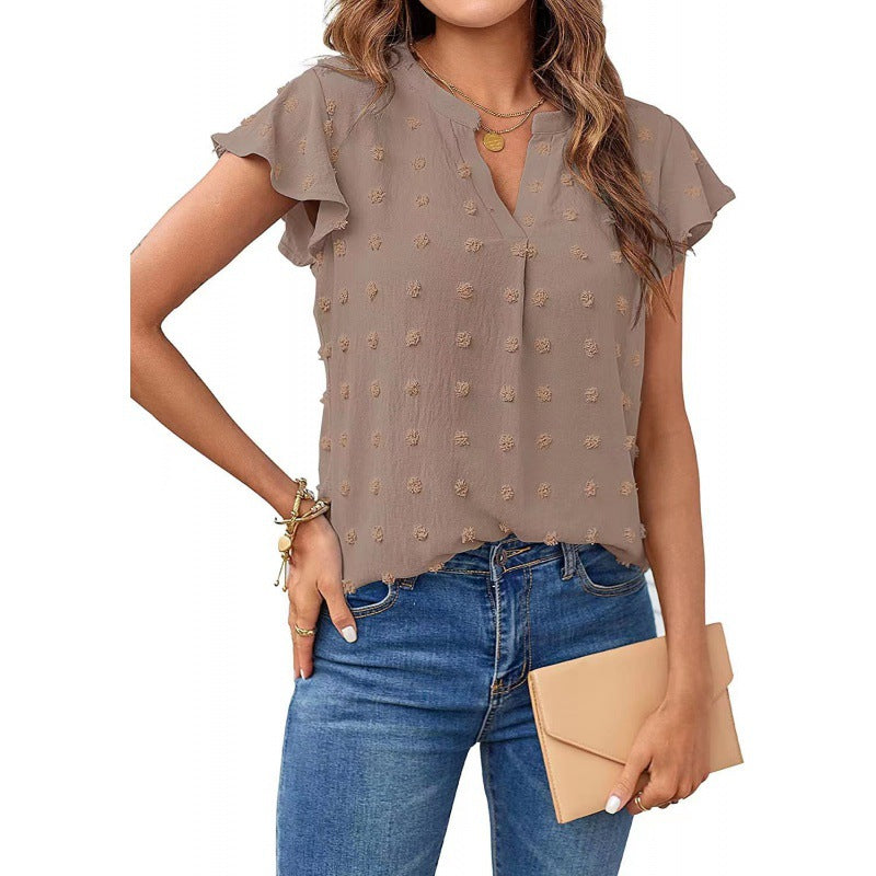 Women structured hoodie sleeve blouse Lune London