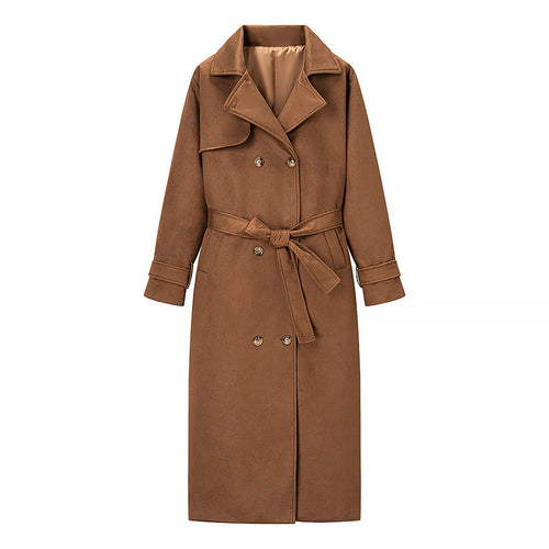 Elegant trench coat for women with adjustable belt and classic lapels Lune London