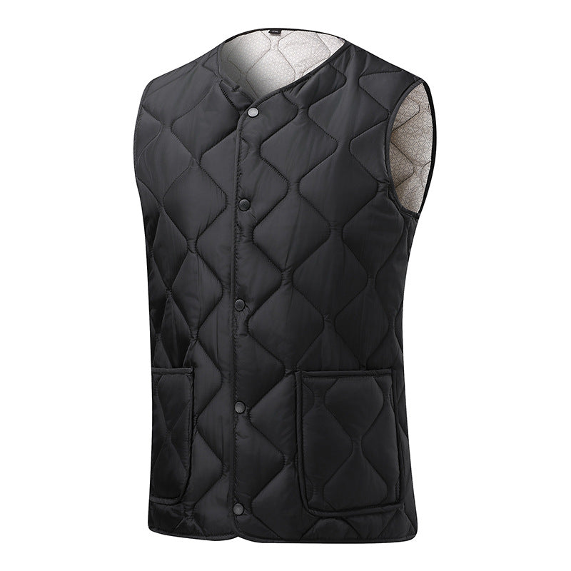 Ladies quilted gilet with large pockets and trendy cut Lune London