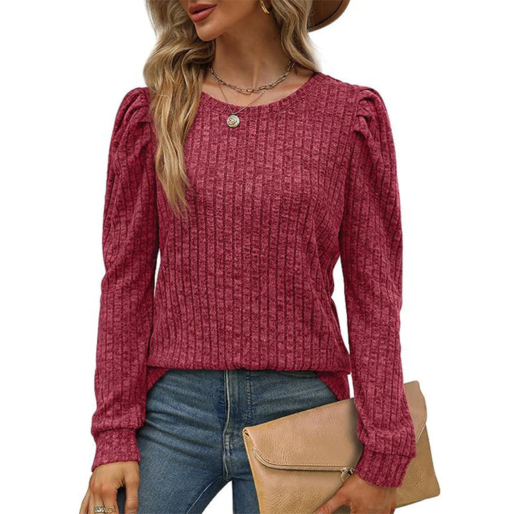 Lune London Textured Puff Sleeve Sweater for Women