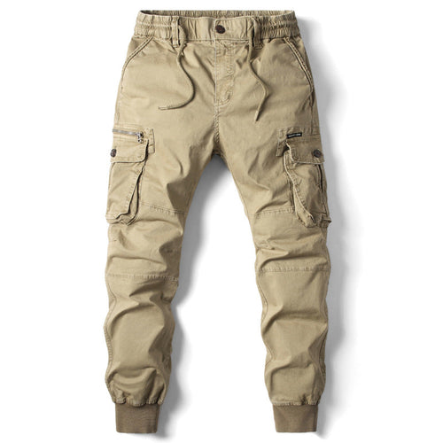 Men's Cargo Joggers with Adjustable Waistband and Practical Pockets Lune London