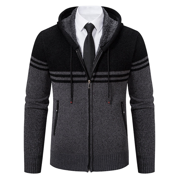Fashionable men's hoodie with textured design Lune London
