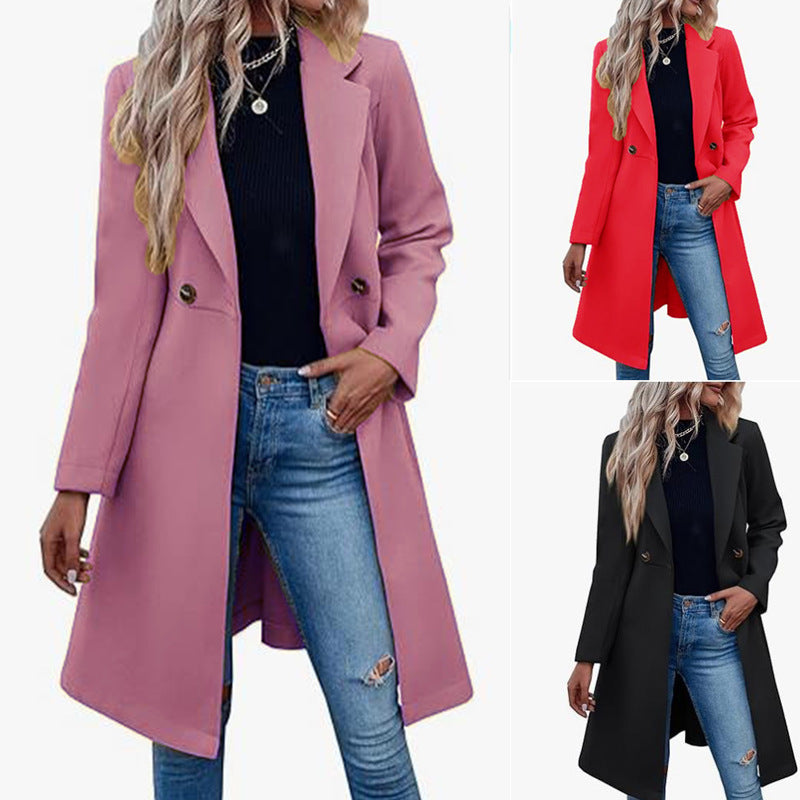 Women Elegant and fashionable Long coat Lune London