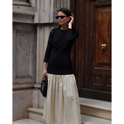 Elegant dress for ladies with contrasting details Lune London