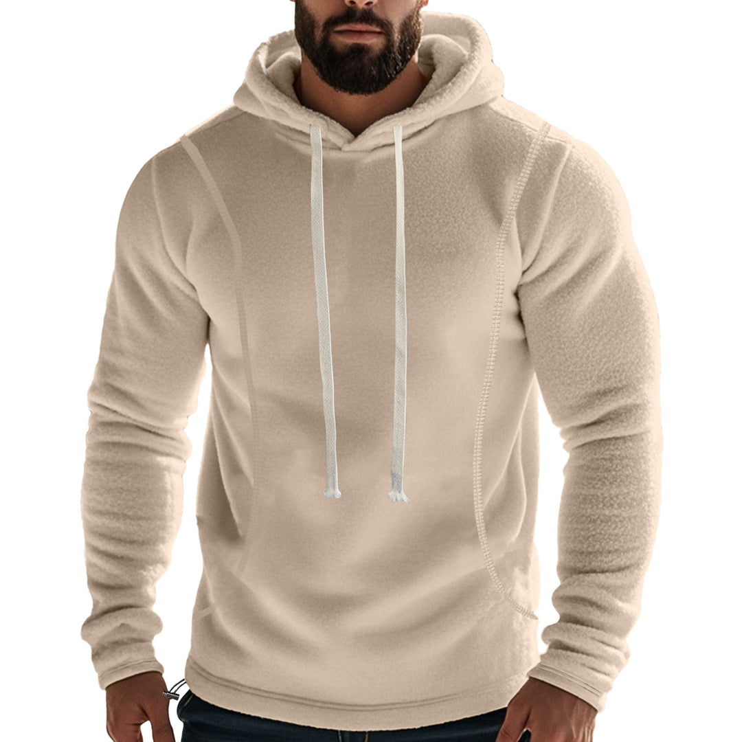 Men's fleece-lined hoodie with hood and drawstring Lune London