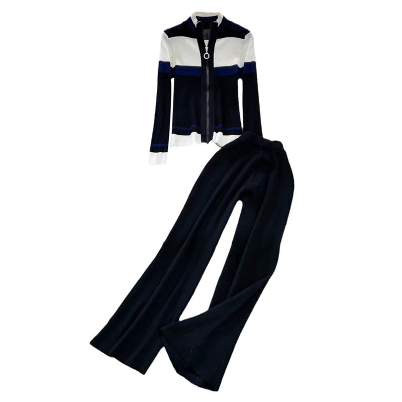Women sporty cardigan set and flared pants Lune London