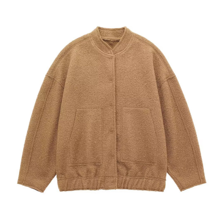 Ladies Comfortable Fleece Jacket with Relaxed Fit and Practical Pockets Lune London