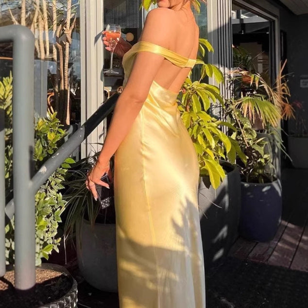 Elegant Off-Shoulder Maxi Dresses for Women with a Flattering Cut for a Chic and Stylish Silhouette