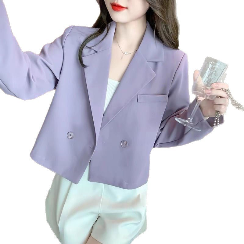 Veste courte élégante pour femmes avec patte de boutonnage double Chic & Stil