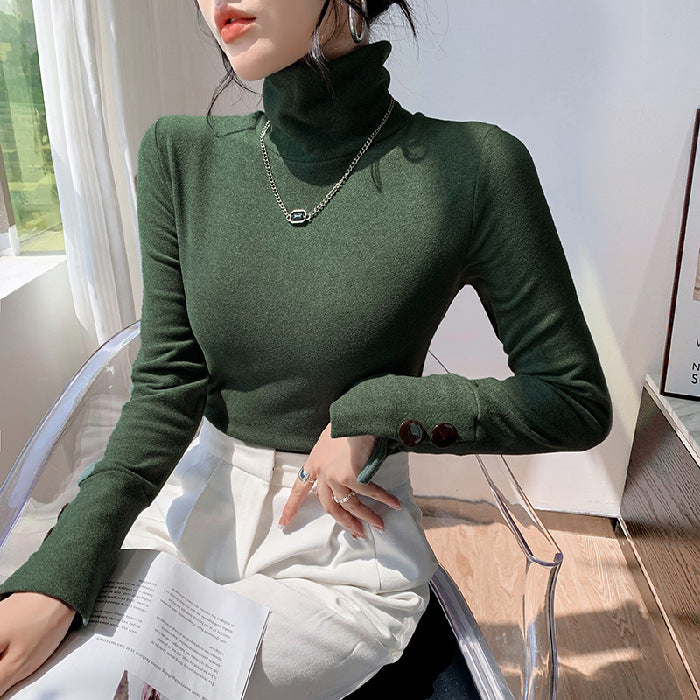 Women Long Sleeve Turtleneck made of fine ribbed material Chic & Stil