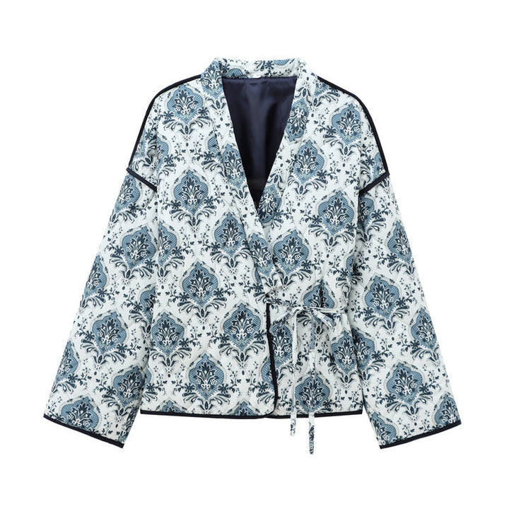 Elegant printed cotton jacket for women Lune London