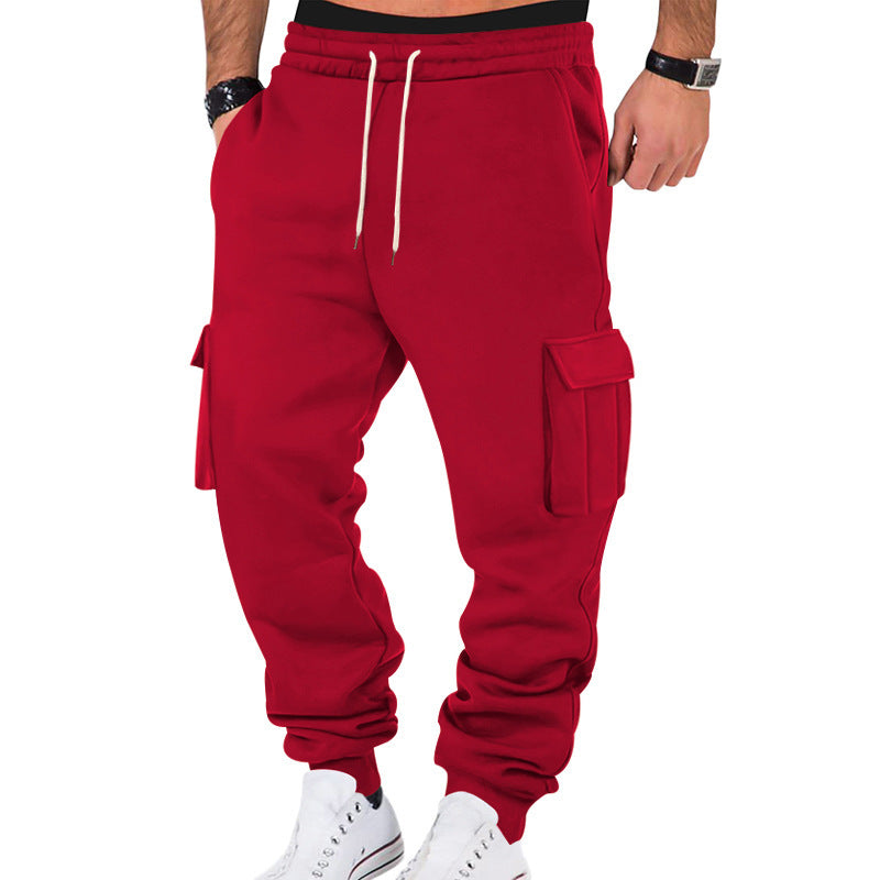 Men's cargo jogger pants with elastic waistband and handy pockets Lune London