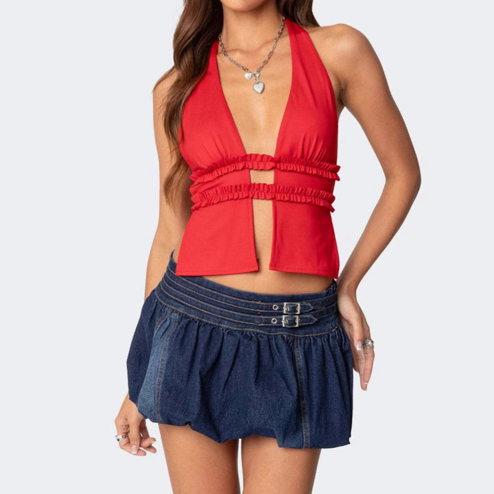 Top court for women with ruffle details and an elegant cut Chic & Stil